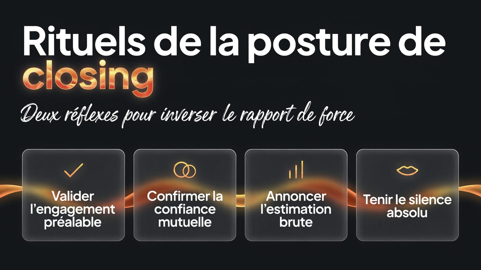 Schéma : Rituels de la posture de closing