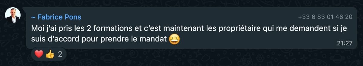 Témoignage Facebook de Fabrice Pons
