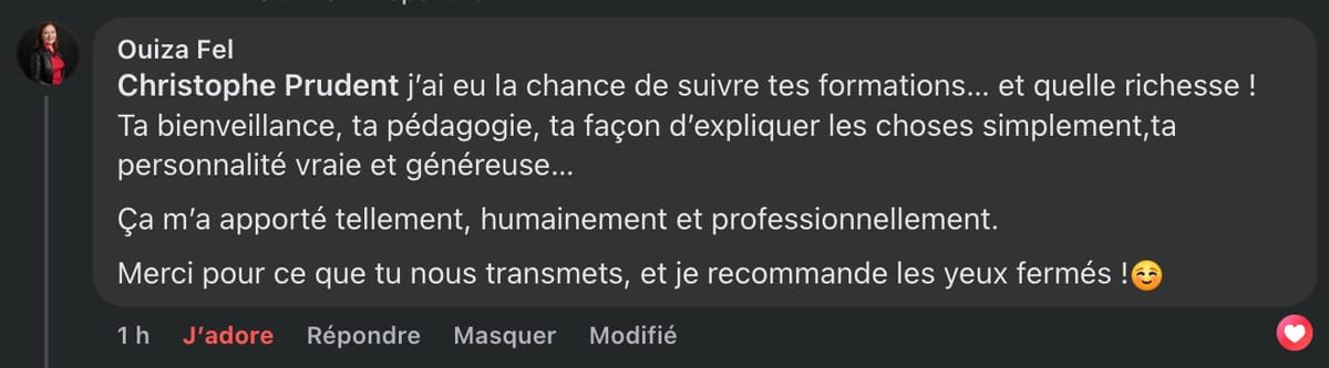 Témoignage Facebook d'Ouiza Fel